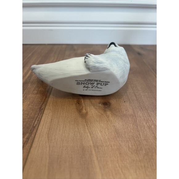 VTG Seal Snow Pup 1987 Franklin Mint Official Humane Society Figurine - Picture 6 of 6